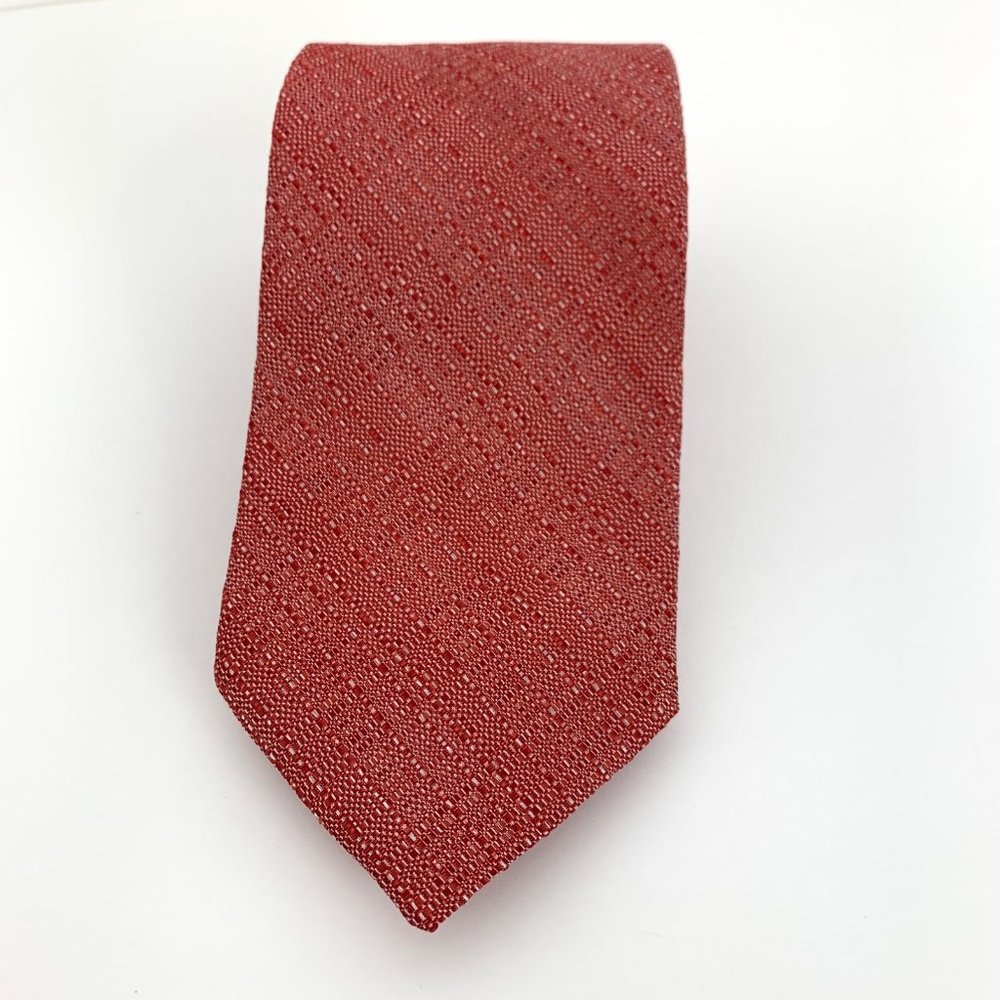 Sentierone 46 Bergamo Red Silk Tie - Picture 2 of 7